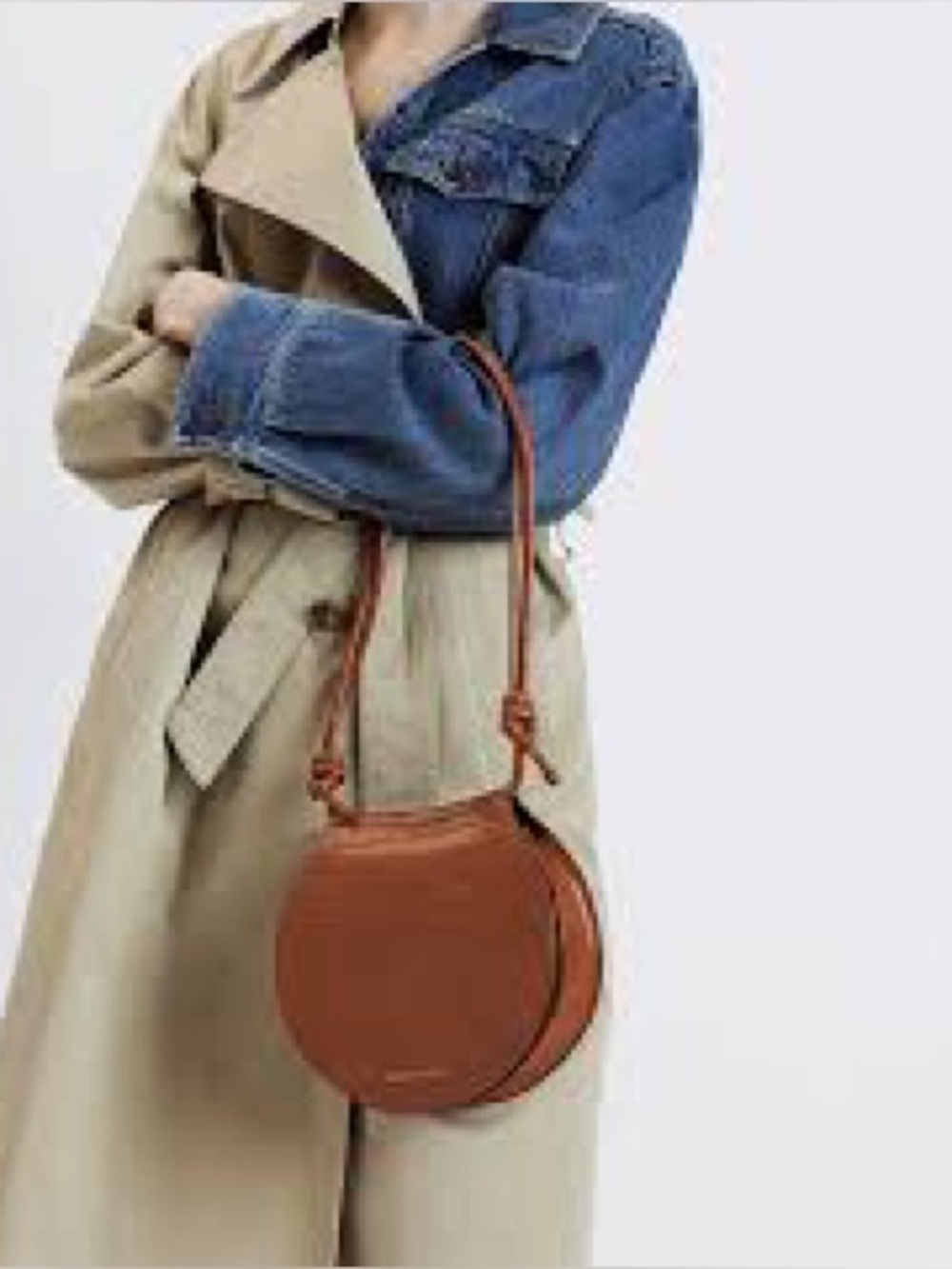 Charles & Keith  Crossbody
Bag with Croc Texture
